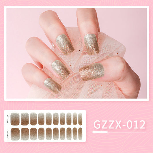 Stickers de Uñas de Gel Coreano Mariposa Bronceado Resistente al Agua con Luz UV - Image 10