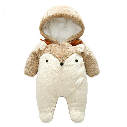 Pijama Enterizo para Bebé con Pie - Algodón Acolchado Grueso y Cálido - Image 12
