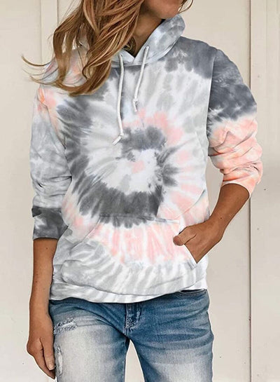 Sudadera con Capucha Estampado Tie-dye Manga Larga - Image 3