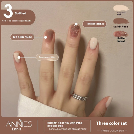 Set de Esmalte de Gel Nude Hielo Tricolor 2024 - Colección Jelly - Image 31