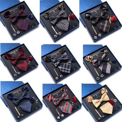 Conjunto de 8 Piezas de Corbatas para Traje Formal de Hombre