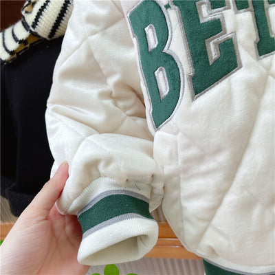 Uniforme de Béisbol Acolchado de Algodón Casual Infantil Coreano - Image 13