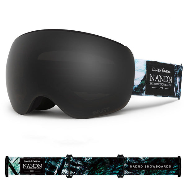 Gafas de Esquí Esféricas Doble Lente Anti-Empañamiento con Magnético para Hombre y Mujer