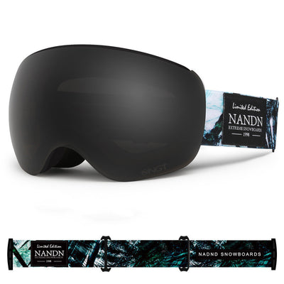 Gafas de Esquí Esféricas Doble Lente Anti-Empañamiento con Magnético para Hombre y Mujer