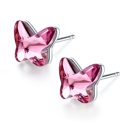 Aretes de Cristal con Diseño de Mariposa - Image 4