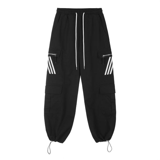 Pantalones Cargo Sueltos Multi-bolsillos Three Bars para Hombre - Image 18