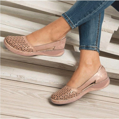 Sandalias Planas Cómodas con Diseño Calado para Mujer Tallas Grandes - Image 12