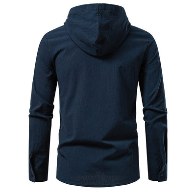 Camisa Pirata Medieval de Algodón y Lino con Cordón para Hombre - Image 16