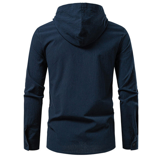 Camisa Pirata Medieval de Algodón y Lino con Cordón para Hombre - Image 16