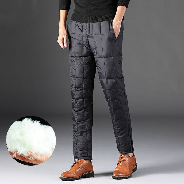 Pantalones Térmicos Talla Grande con Cintura Alta y Algodón Grueso
