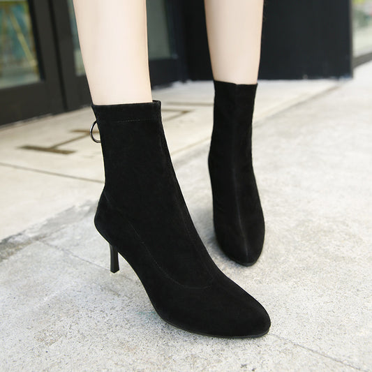 Botas Invierno Mujer Caña Alta con Elástico