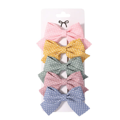 Par de Horquillas con Lazo a Cuadros y Flores - Image 16