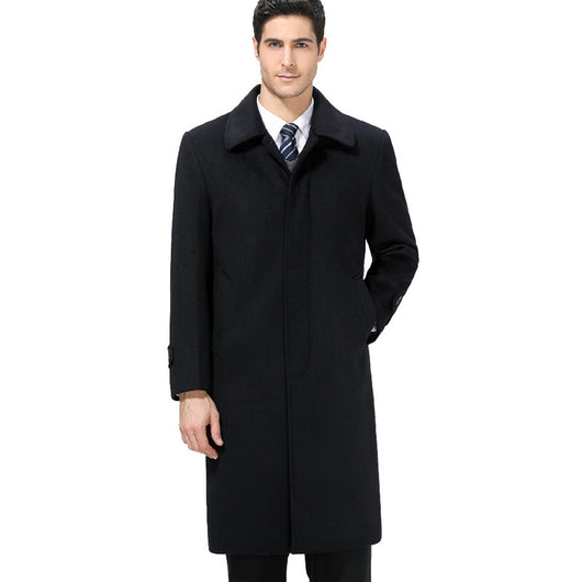 Abrigo Largo de Lana Hasta la Rodilla - Elegancia Atemporal - Image 3