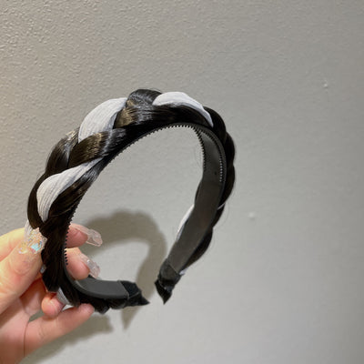 Diadema Trenzada de Tela Hecha a Mano Estilo Espiga para el Cabello - Image 12
