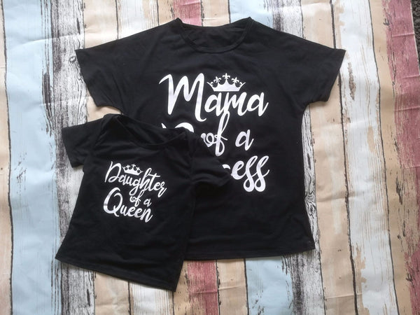 Playera Familiar a Juego - Colores Sólidos Manga Corta