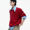 Camisa Texturizada de Dos Piezas con Bloques de Color Audaces