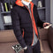 Jaqueta Puffer Masculina Plus Size com Capuz
