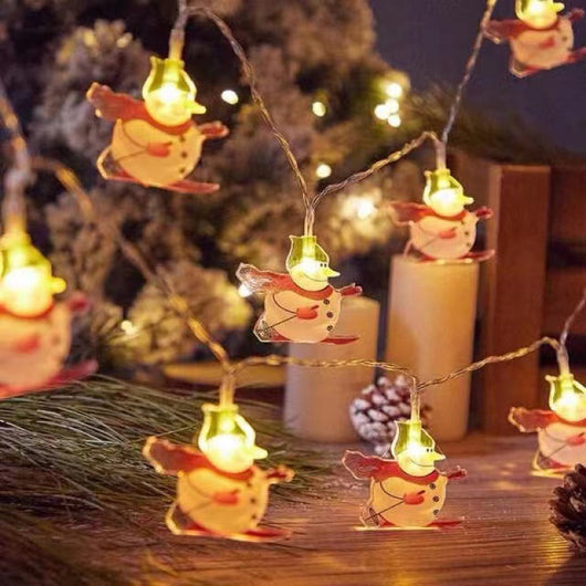 Cadena de Luces LED Multiusos - Árbol de Navidad, Muñeco de Nieve y Decoración Temática - Image 9