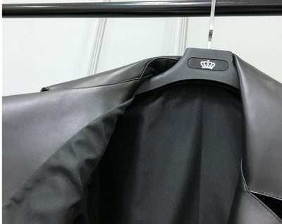 Chaqueta de Cuero Corta Suelta para Mujer - Image 11