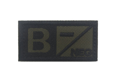Brazalete Táctico con Parche Bordado de Tipo de Sangre y Velcro - Image 11