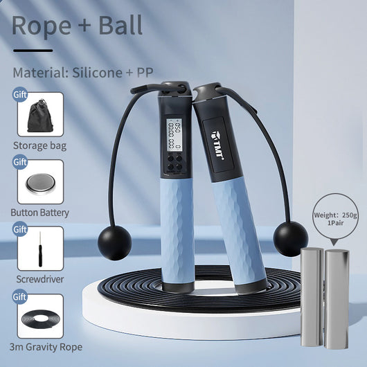 Cuerda para Saltar Inalámbrica con Bola de Gravedad para Quemar Grasa - Image 5