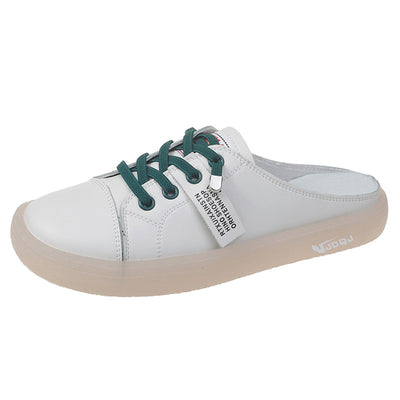 Zapatos Cómodos de Viscosa con Suela Doble - Diseño Minimalista Verde - Image 2