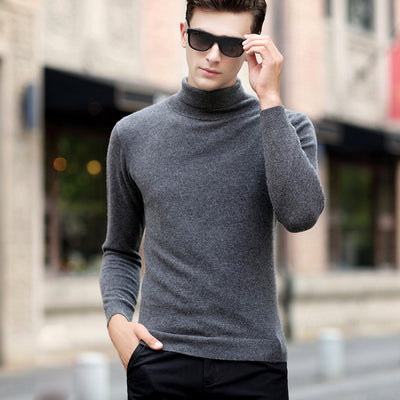 Suéter de Cuello Alto Manga Larga para Hombre - Image 19