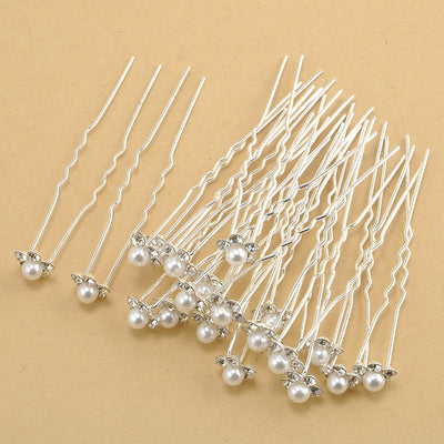 Accesorios para el Cabello de Novia con Espiral, Perlas y Flores - Image 4