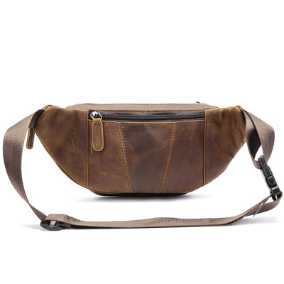 Bolsa de Cintura Retro en Cuero para Hombre - Image 2