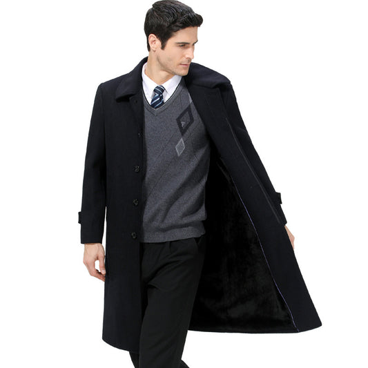 Abrigo Largo de Lana Hasta la Rodilla - Elegancia Atemporal - Image 2