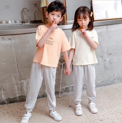 Pantalones deportivos holgados de seda de hielo para niños - Image 14