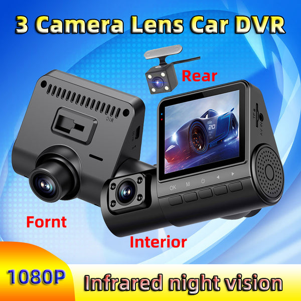 Grabadora de Auto 3 Canales 1080P Full HD