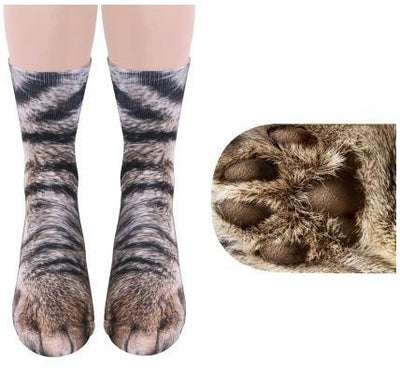 Calcetines Largos Unisex con Diseño de Garras de Gato 3D - Image 3