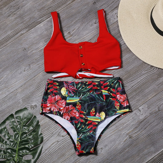 Bikini Estampado con Hojas Tropicales - Image 6