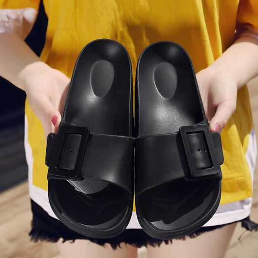 Sandalias Cómodas con Hebilla Ajustable - Chanclas Verano Suela Suave para Mujer - Image 5