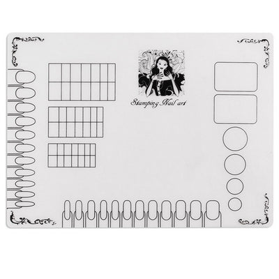 Almohadilla de Silicona para Estampado de Diseños de Uñas - Equipo de Práctica para Principiantes - Image 3