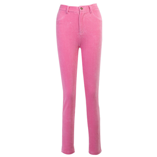 Pantalones de Pana Acolchados con Corte Favorecedor