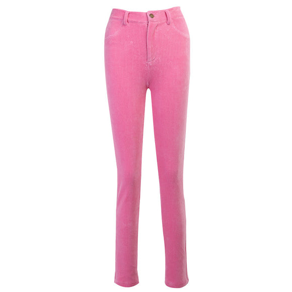Pantalones de Pana Acolchados con Corte Favorecedor