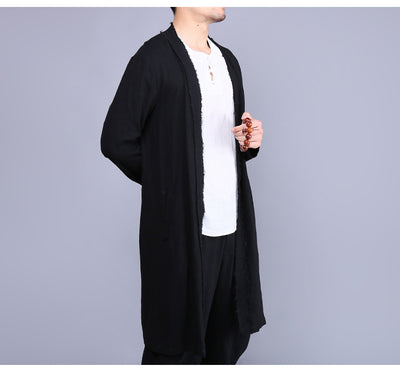 Camisa Ligera de Lino para Hombre con Protección del Viento - Image 14