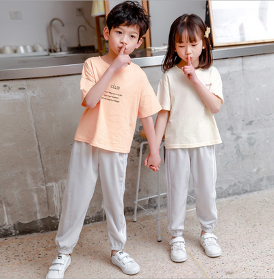 Pantalones deportivos holgados de seda de hielo para niños - Image 5