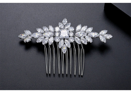 Peineta de Plata S925 con Moissanita - Accesorio Nupcial de Lujo - Image 4