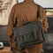 Bolso Crossbody para Laptop de Cuero Premium con Asa Simple