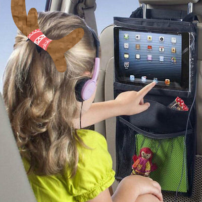 Organizador de Asiento Trasero para Auto - Bolsa Multifuncional Compatible con iPad y Apple - Image 5
