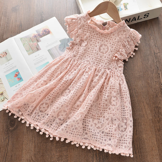 Falda para bebé con volantes de encaje y botones - Image 11