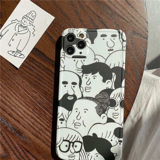 Funda para celular con ilustración en blanco y negro - Image 8