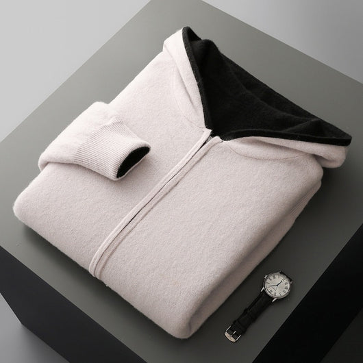Chaqueta Tejida para Hombre con Bloques de Color - Image 10