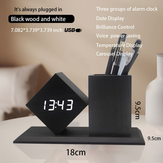 Reloj Despertador con Organizador de Escritorio - Image 3