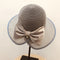 Sombrero de Paja Vintage con Moño Perla para Playa
