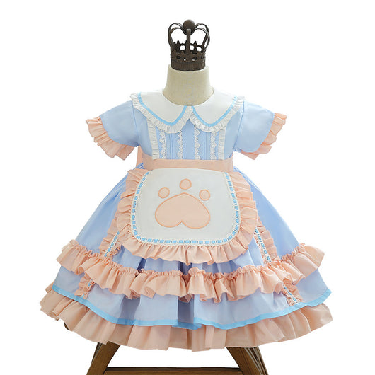 Vestido Infantil Princesa Estilo Lolita - Diseño Sirvienta Elegante para Niñas