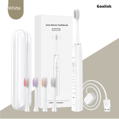 Cepillo de Dientes Eléctrico Ultrasónico Inalámbrico Portátil con Vibración - Image 6